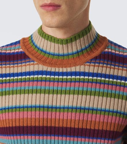 Pullover in lana a coste a righe - Dries Van Noten - Modalova