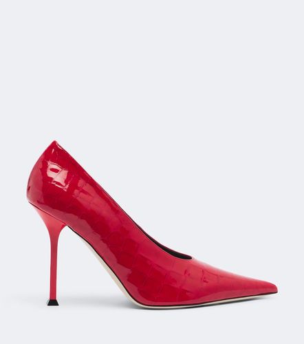 Helix croc-effect patent leather pumps - Christen - Modalova