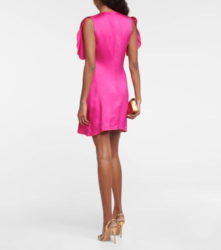 Vestido corto de satén - Victoria Beckham - Modalova