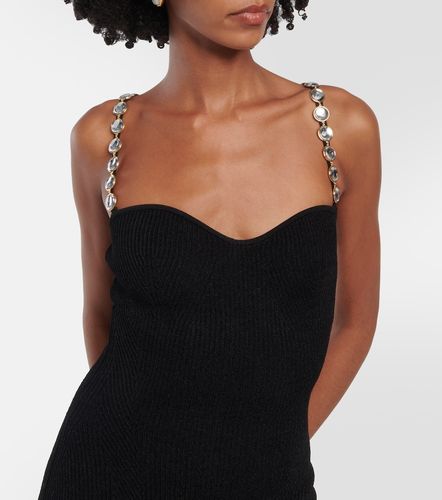 Globe Chain Wave ribbed-knit midi dress - Galvan - Modalova