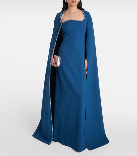 Abito lungo Mattia in crêpe con mantella - Safiyaa - Modalova