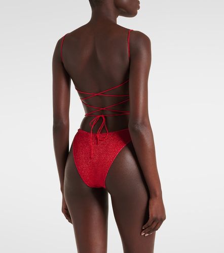Oseree Lumiere Square lame swimsuit - Oseree - Modalova