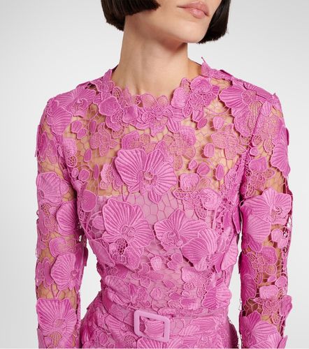 Abito corto in pizzo - Oscar de la Renta - Modalova