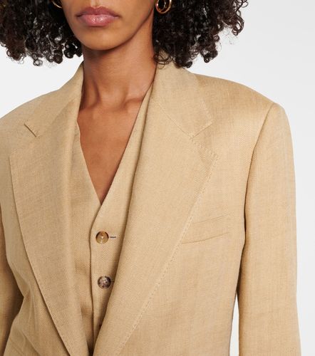 Blazer Russel in seta e lino - Ralph Lauren Collection - Modalova