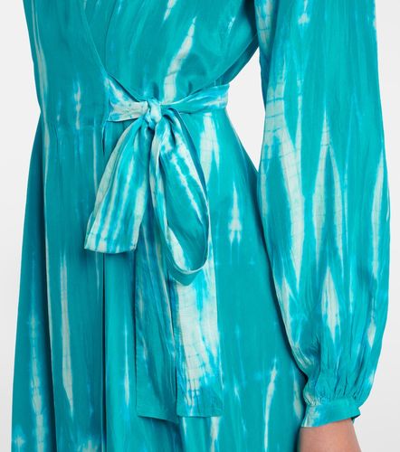Vestido envolvente de seda tie-dye - Anna Kosturova - Modalova