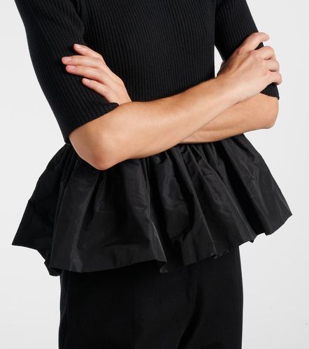 Patou Ribbed-knit peplum wool top - Patou - Modalova