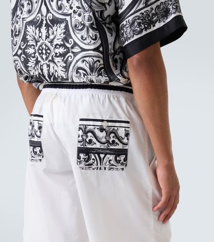 Shorts Majolica de algodón - Dolce&Gabbana - Modalova