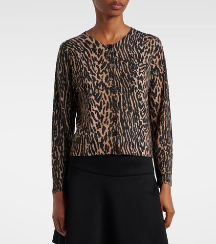 Peony leopard-print wool cardigan - Rixo - Modalova