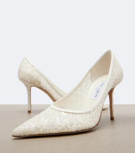 Love embroidered tulle pumps - Jimmy Choo - Modalova