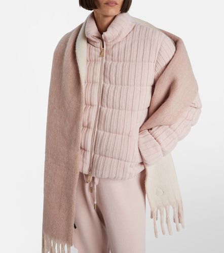 Wool and cashmere down cardigan - Moncler - Modalova