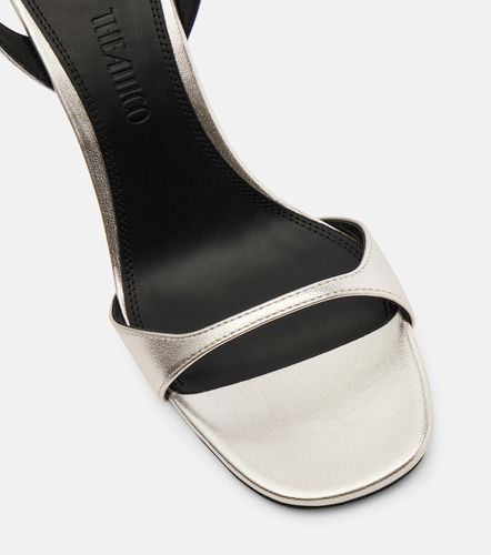 Ora 95 metallic leather slingback sandals - The Attico - Modalova