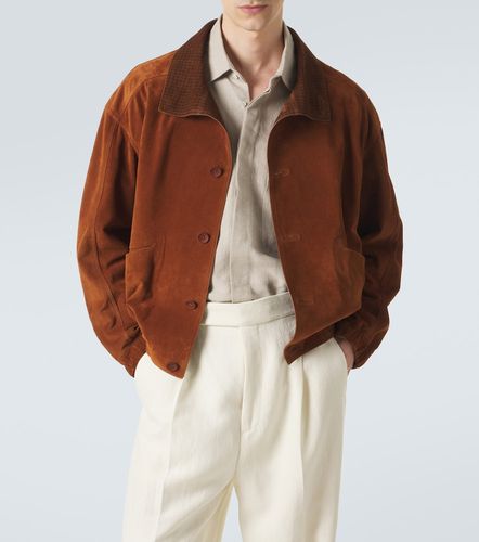 Zegna Bomber in suede - Zegna - Modalova