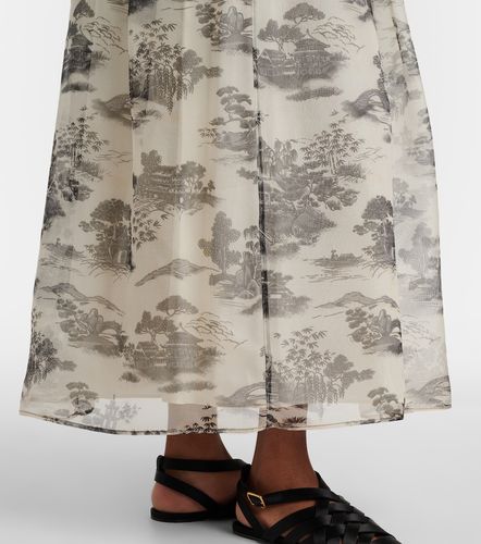 Gonna lunga Elegante Sabbia in organza di seta - Max Mara - Modalova