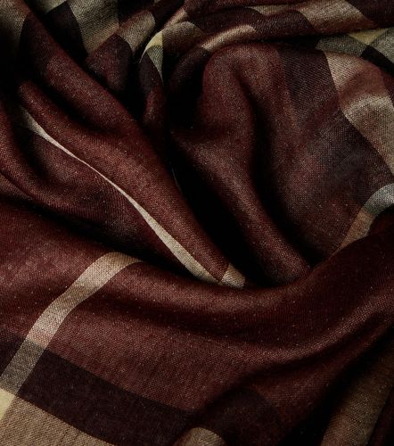 Sciarpa Check in lana e seta - Burberry - Modalova