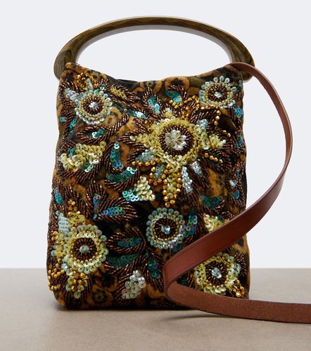 Verzierte Henkeltasche aus Jacquard - Dries Van Noten - Modalova