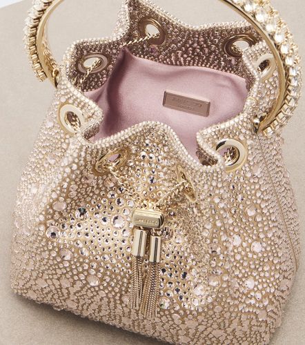 Borsa a secchiello Bon Bon in raso - Jimmy Choo - Modalova
