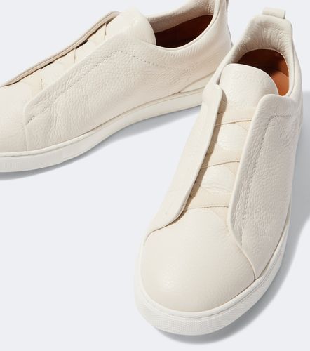 Triple Stitch leather sneakers - Zegna - Modalova