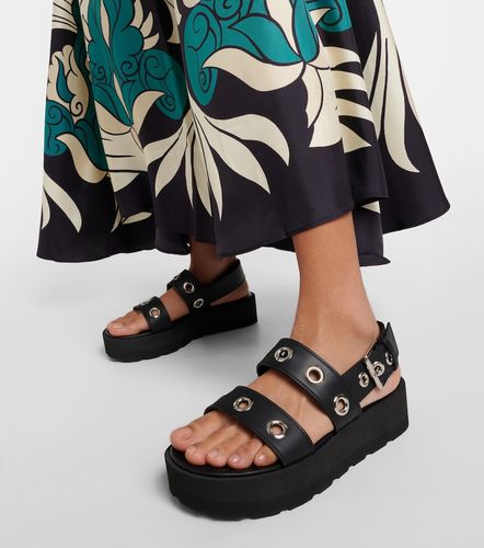Leather platform sandals - Gianvito Rossi - Modalova