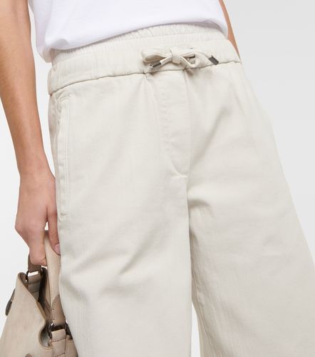 Jeans a gamba larga e vita alta - Brunello Cucinelli - Modalova