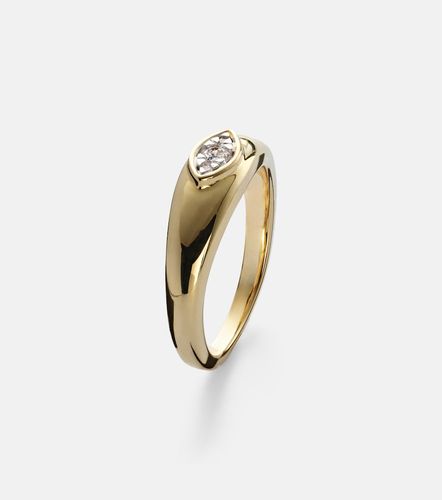Anillo Muse de oro de 10 ct con diamantes - Stone and Strand - Modalova