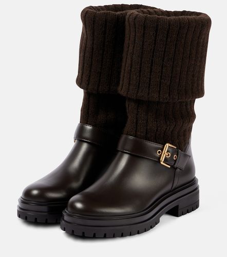 Biker Boots Thurso mit Leder - Gianvito Rossi - Modalova