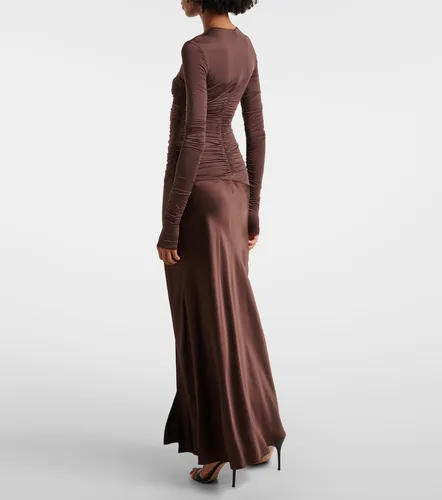 Maxikleid Alessia aus Jersey und Satin - SIR - Modalova