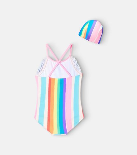 Set Rainbow de bañador y gorra - Jellymallow - Modalova
