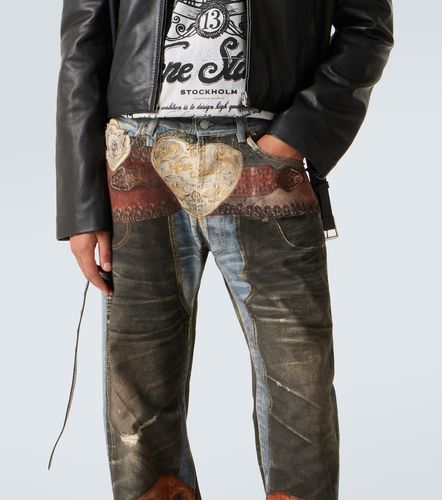 Jeans rectos Trompe l'œil de tiro bajo - Acne Studios - Modalova