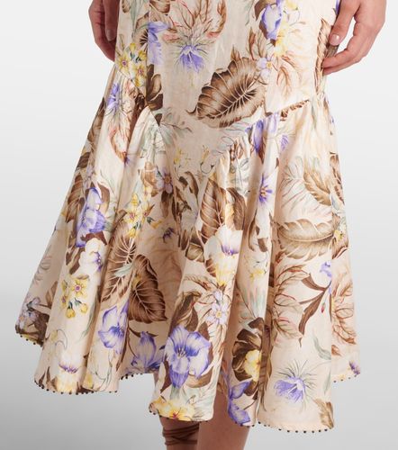 Vestido midi Coco de lino floral - Zimmermann - Modalova
