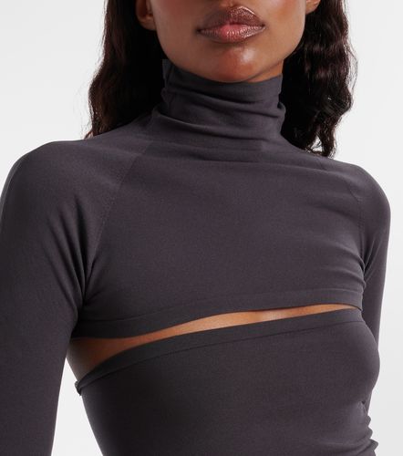Alaïa Top cropped Second-Skin con cut-out - Alaia - Modalova