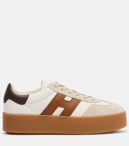 H681 leather and suede platform sneakers - Hogan - Modalova
