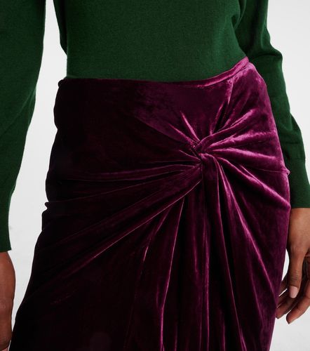 Gonna midi in velluto - Dries Van Noten - Modalova