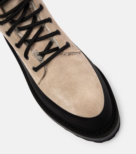 Le Monde Béryl Anfibi Dolomite in suede con shearling - Le Monde Beryl - Modalova