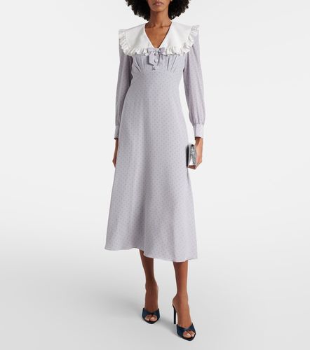 Alessandra Rich Midikleid aus Seide - Alessandra Rich - Modalova