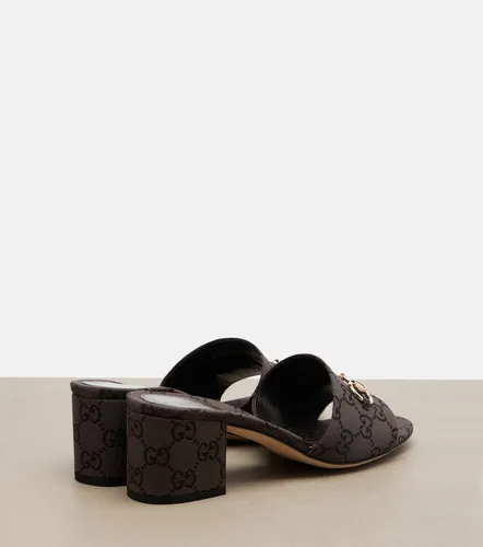 Gucci Horsebit GG Canvas mules - Gucci - Modalova