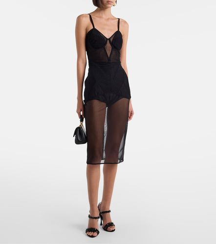 Dolce&Gabbana Abito midi in tulle - Dolce&Gabbana - Modalova