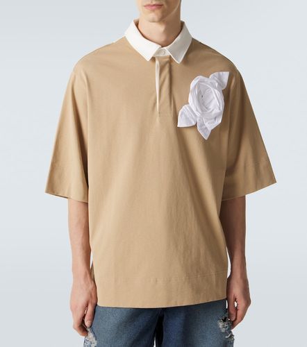 Polo in jersey di cotone con applicazioni floreali - Simone Rocha - Modalova