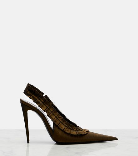 Madeleine taffeta slingback pumps - Saint Laurent - Modalova