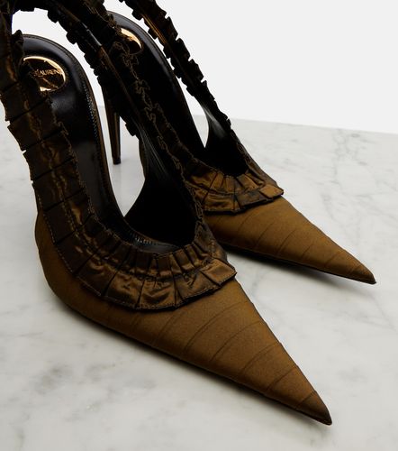 Madeleine taffeta slingback pumps - Saint Laurent - Modalova