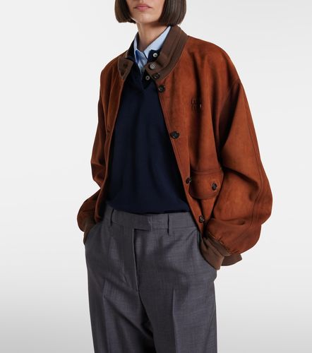 Miu Miu Bomber in suede - Miu Miu - Modalova