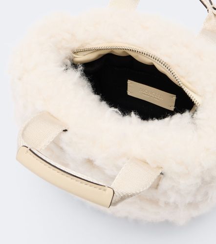 Borsa a mano Caradoc Mini in shearling - Moncler - Modalova