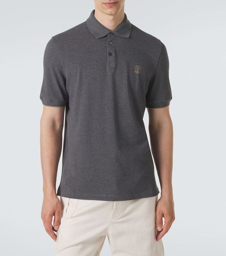 Polo de piqué de algodón - Brunello Cucinelli - Modalova