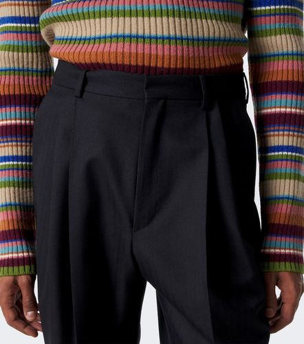 Pantaloni a gamba larga in lana plissé - Dries Van Noten - Modalova