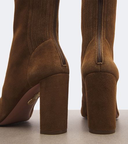 Ankle Boots Saint Honoré aus Veloursleder - Aquazzura - Modalova