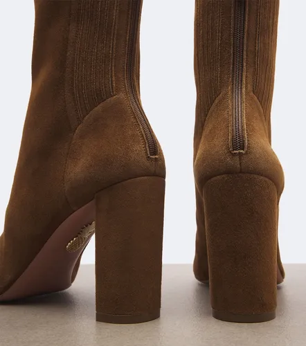 Saint Honore suede ankle boots - Aquazzura - Modalova