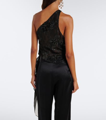 Sequined one-shoulder lace top - The Sei - Modalova