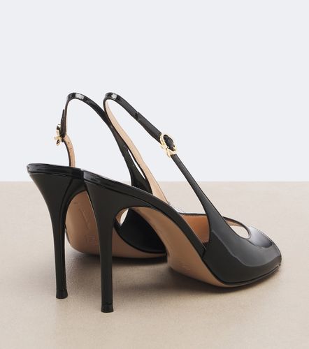 Patent leather slingback sandals - Gianvito Rossi - Modalova