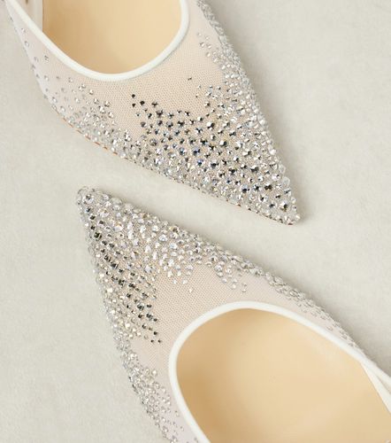 Love 85 crystal-embellished mesh pumps - Jimmy Choo - Modalova
