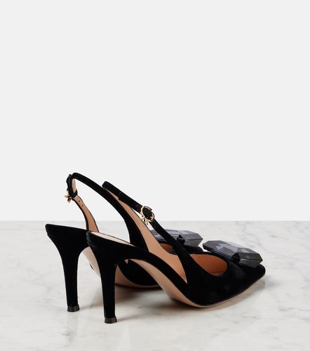 Pumps slingback Jaipur 85 in velluto - Gianvito Rossi - Modalova