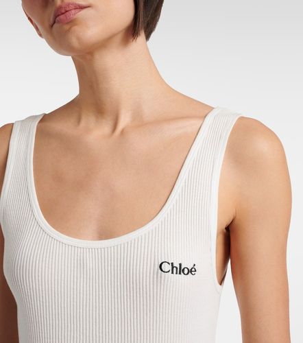 Chloé Top in cotone a coste - Chloe - Modalova